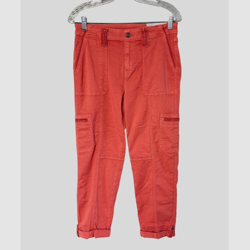 Chico’s Charmed Convertible Cargo Ankle Pants Desert Coral 0R US 4 NWT